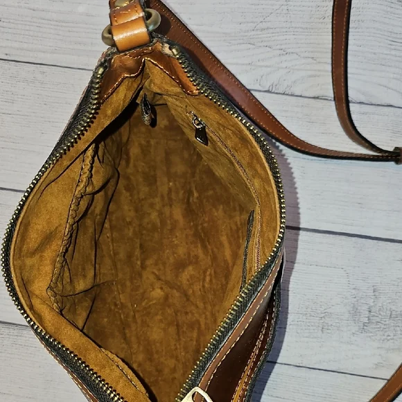 Patricia Nash Braydon Hobo Brown Leather Bag - Picture 11 of 16